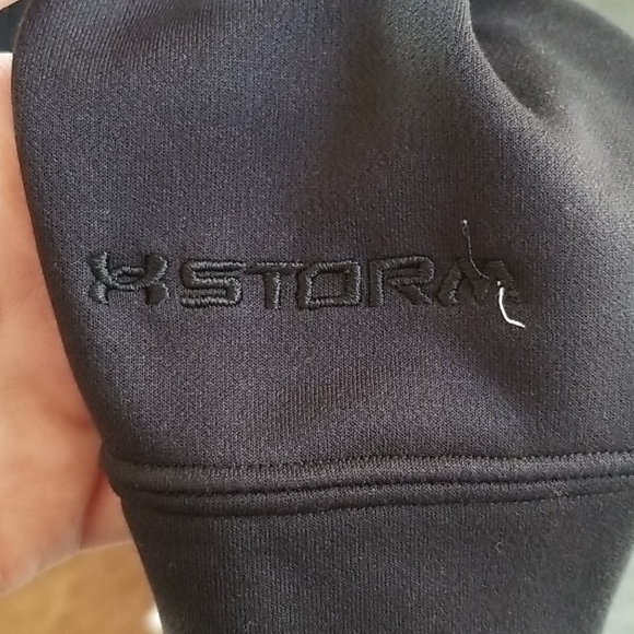 UA Storm Camo Logo ColdGear Sweatshirt - Picture 3 of 7